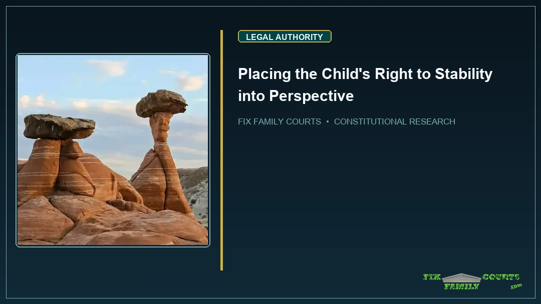 Placing the Child's Right to Stability into Perspective