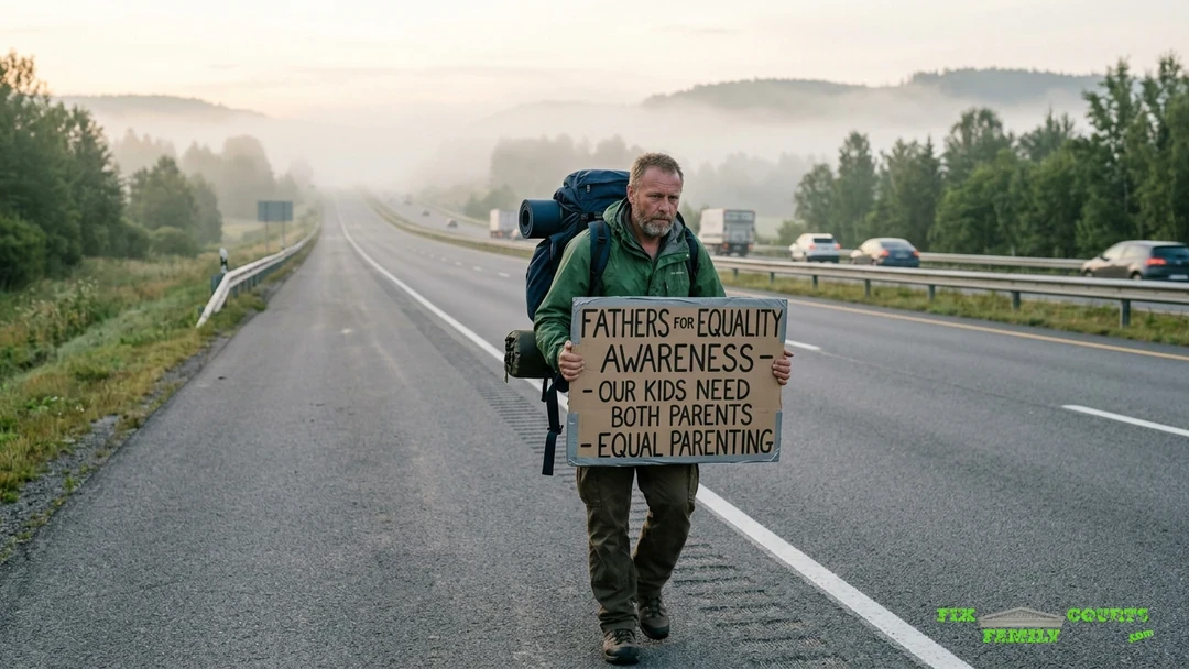 Patrick Glynn 400 mile Walk for Children Lost in Divorce