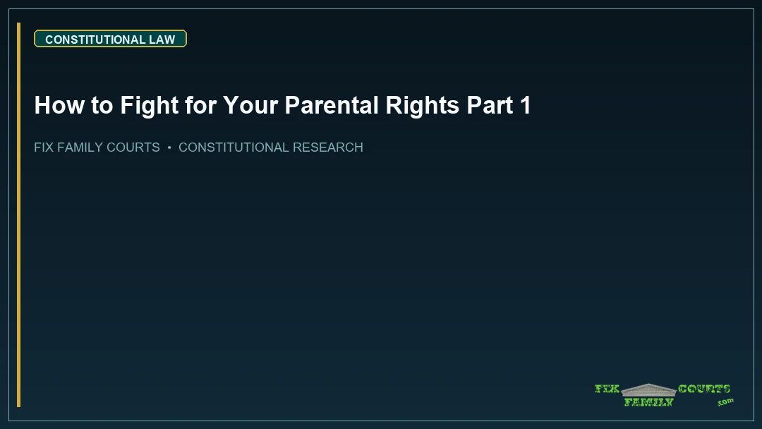 How to Fight for Your Parental Rights Part 1