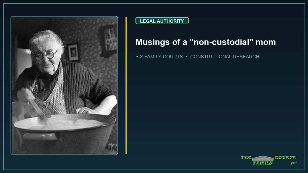 Musings of a "non-custodial" mom