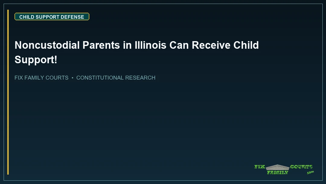Noncustodial Parents in Illinois Can Receive Child Support!