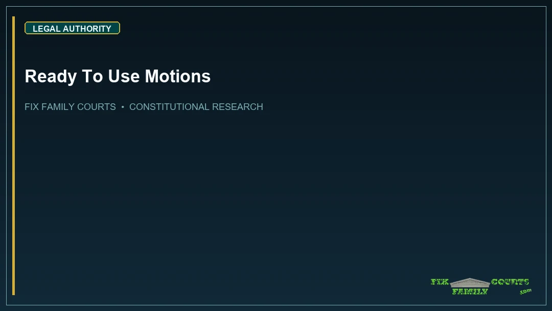 Ready To Use Motions