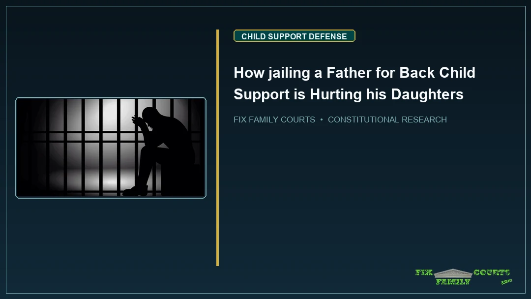 How jailing a Father for Back Child Support is Hurting his Daughters