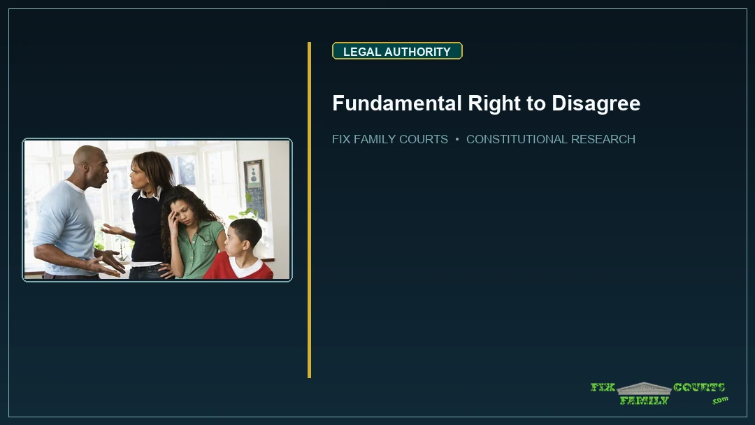 Fundamental Right to Disagree