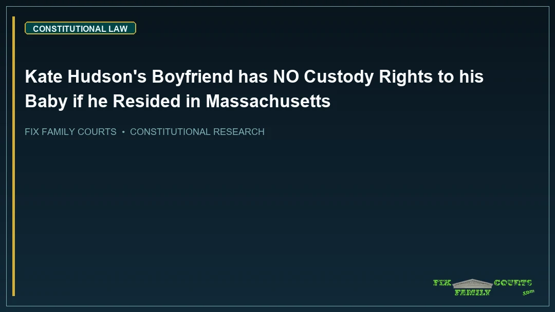 Kate Hudson's Boyfriend has NO Custody Rights to his Baby if he Resided in Massachusetts
