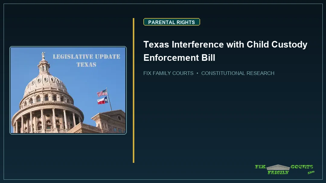Texas Interference with Child Custody Enforcement Bill