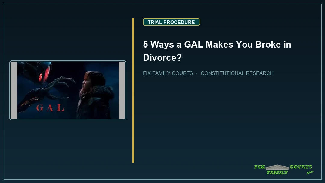5 Ways a GAL Makes You Broke in Divorce?