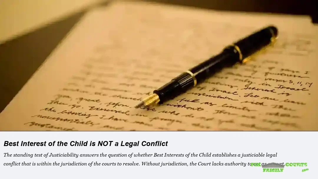 Best Interest NOT a legal Conflict