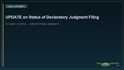 UPDATE on Status of Declaratory Judgment Filing
