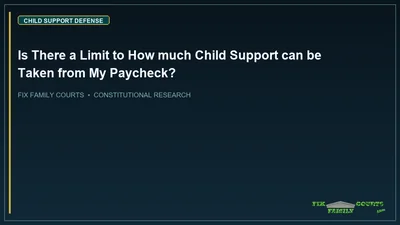 Is There a Limit to How much Child Support can be Taken from My Paycheck?