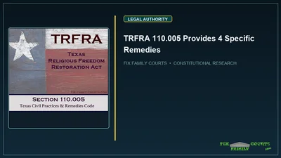 TRFRA 110.005 Provides 4 Specific Remedies