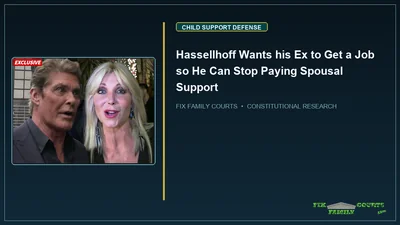 Hassellhoff Wants his Ex to Get a Job so He Can Stop Paying Spousal Support