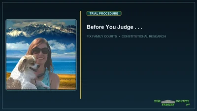 Before You Judge . . .