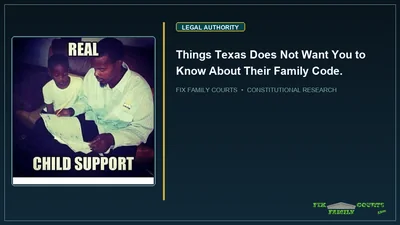 Things Texas Does Not Want You to Know About Their Family Code.