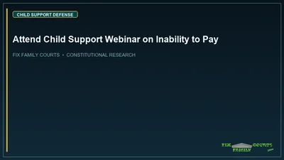 Attend Child Support Webinar on Inability to Pay
