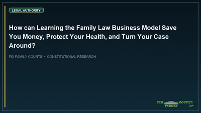 How can Learning the Family Law Business Model Save You Money, Protect Your Health, and Turn Your Case Around?
