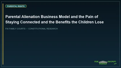 Parental Alienation Business Model and the Pain of Staying Connected and the Benefits the Children Lose