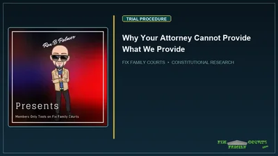Why Your Attorney Cannot Provide What We Provide