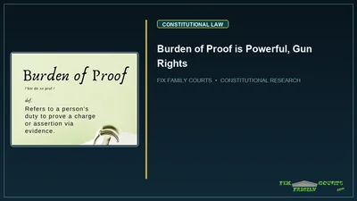 Burden of Proof is Powerful, Gun Rights