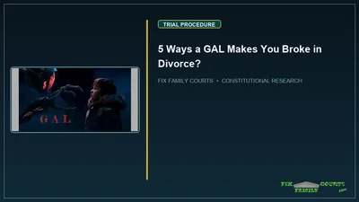 5 Ways a GAL Makes You Broke in Divorce?