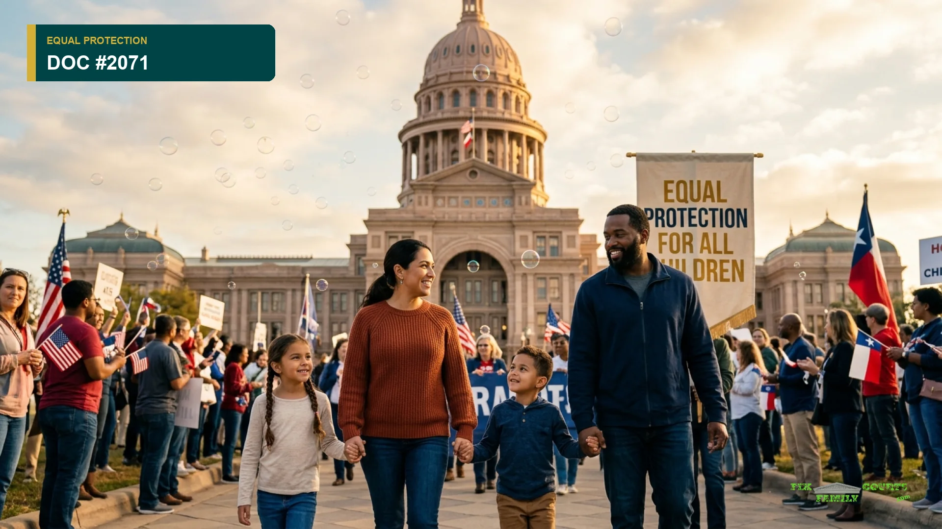 Divorce courts are treating children as second-class - Bubbles of Love Day Austin Texas 2015