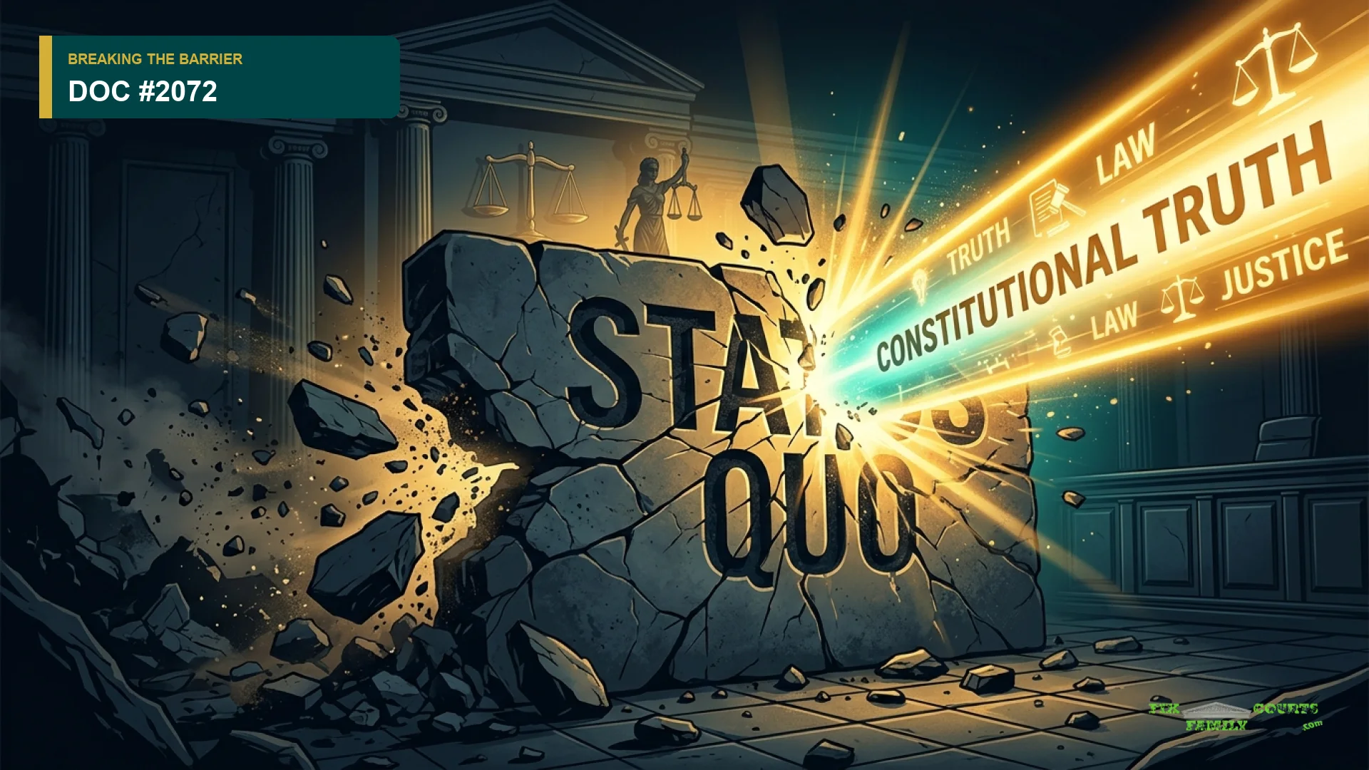 STATUS QUO IS A BARRIER YOU CAN OVERCOME w the help of Sherry and Ron B Palmer