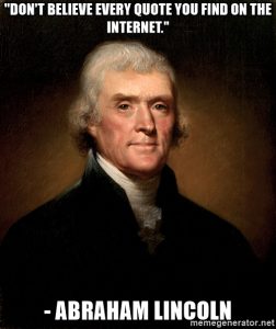 Lincoln internet quote Jefferson picture